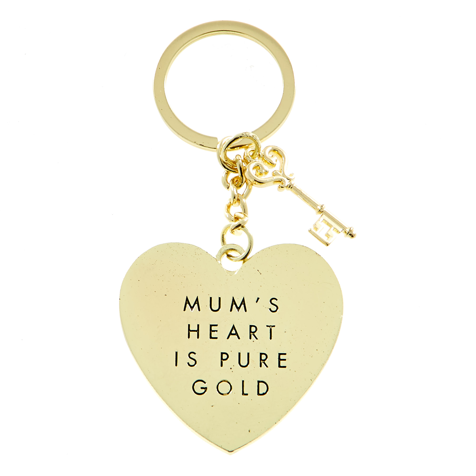 Sentimental Mum Heart-Shaped Keyring