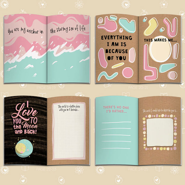 Fill in Your Words for Mum from older child or adult A5 Personalised Book