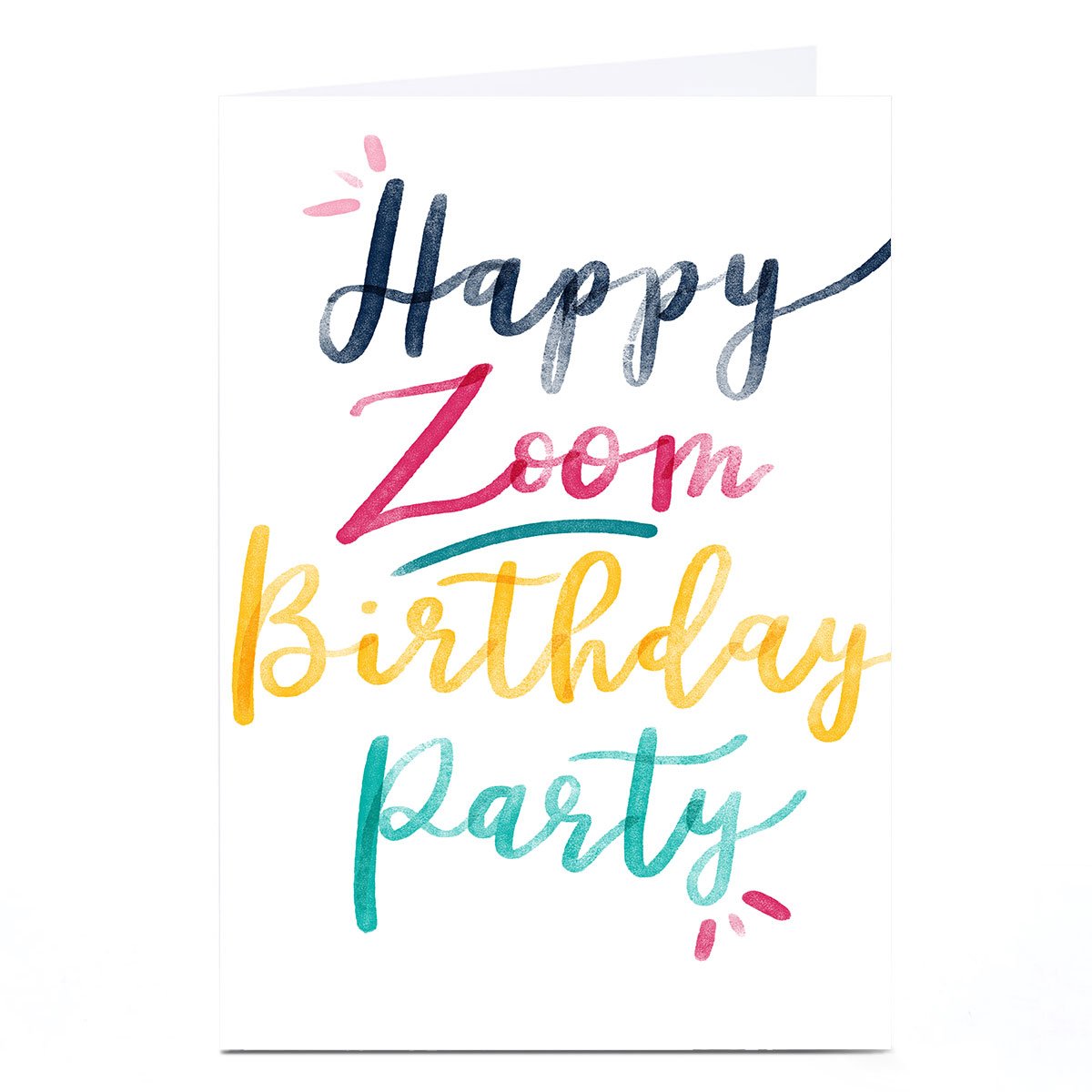 Personalised  Emma Valenghi Birthday Card - Zoom Party