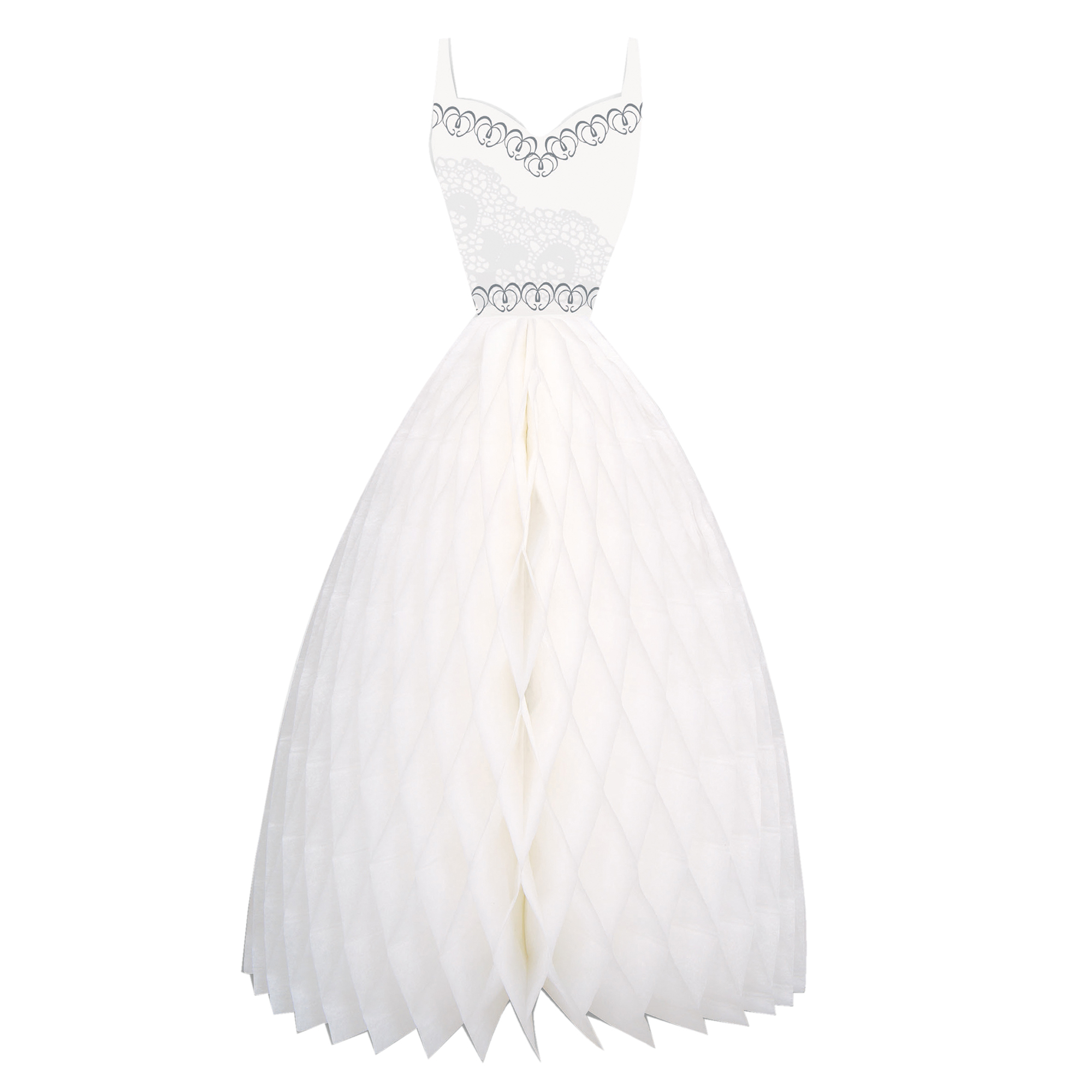 Honeycomb Wedding Dress Table Centrepiece