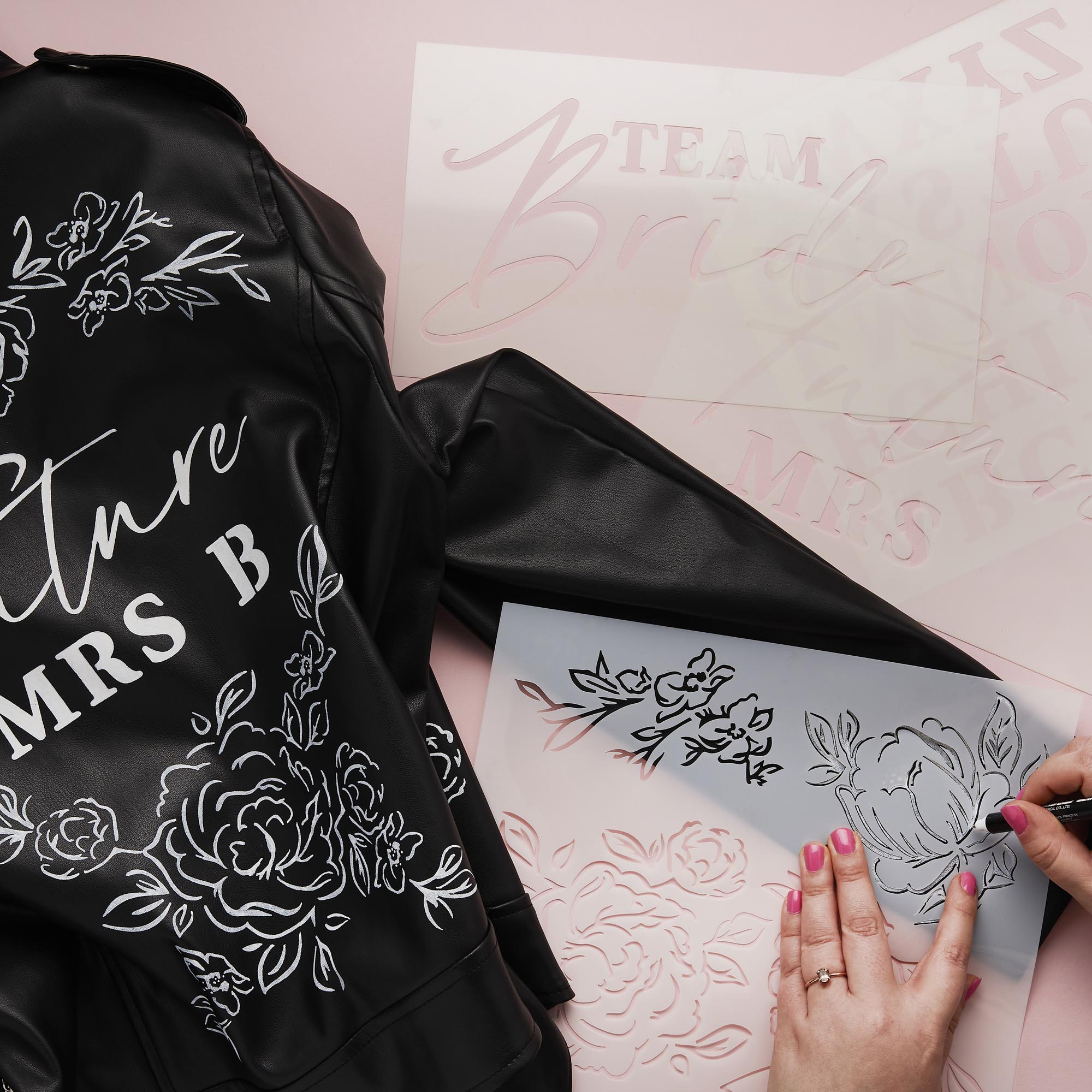 Bride To Be Stencil Set - Pack of 4