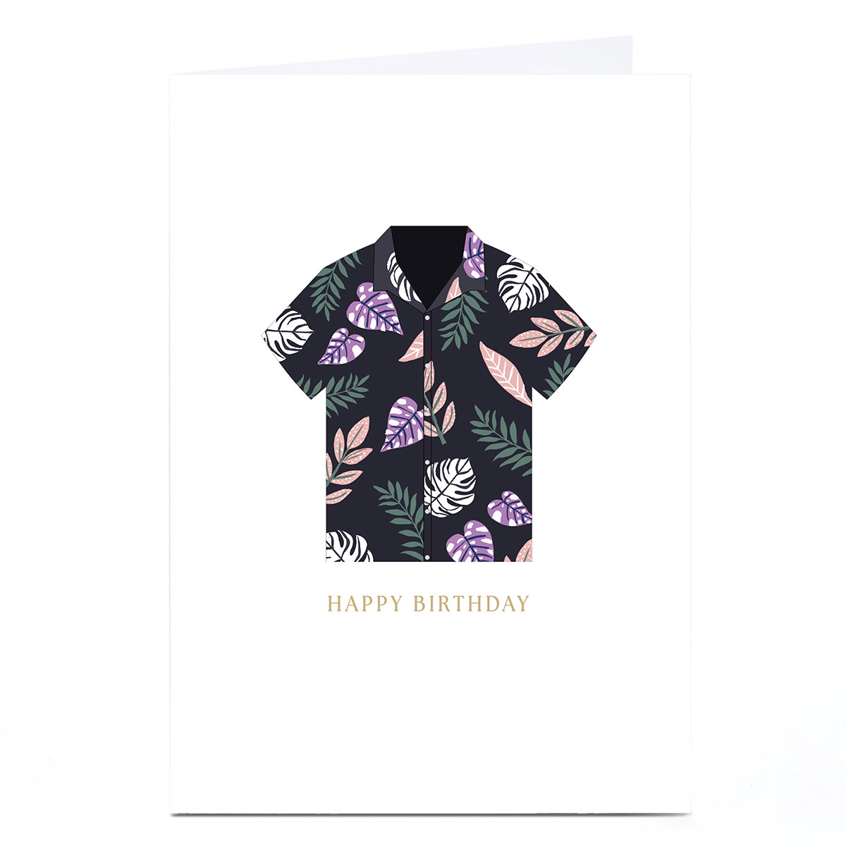Personalised Birthday Card - Hawaiian shirt