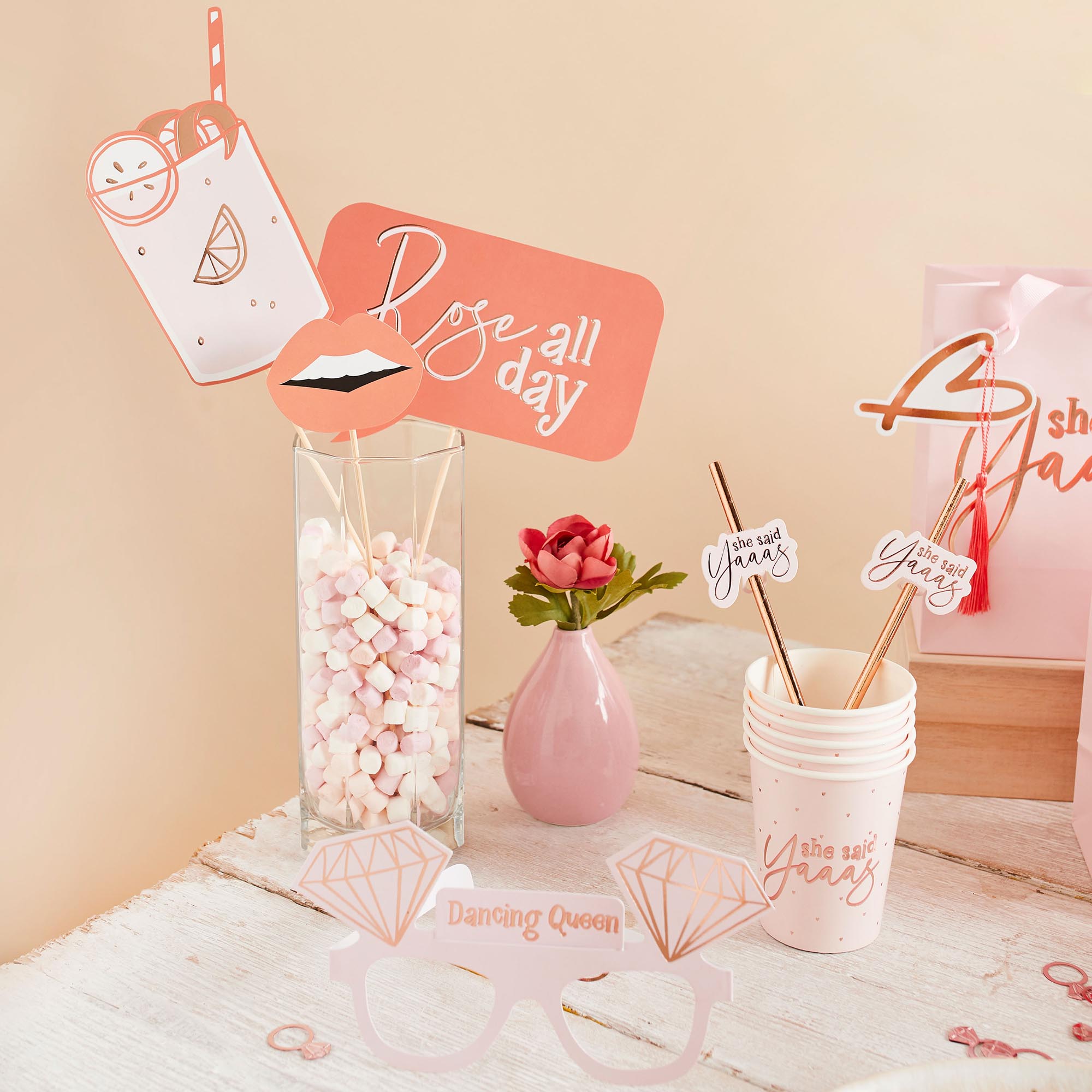 Hen Party Photo Booth Props - Pack of 10