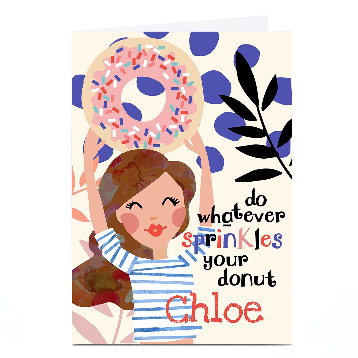 Personalised Bev Hopwood Card - Sprinkles Your Donut