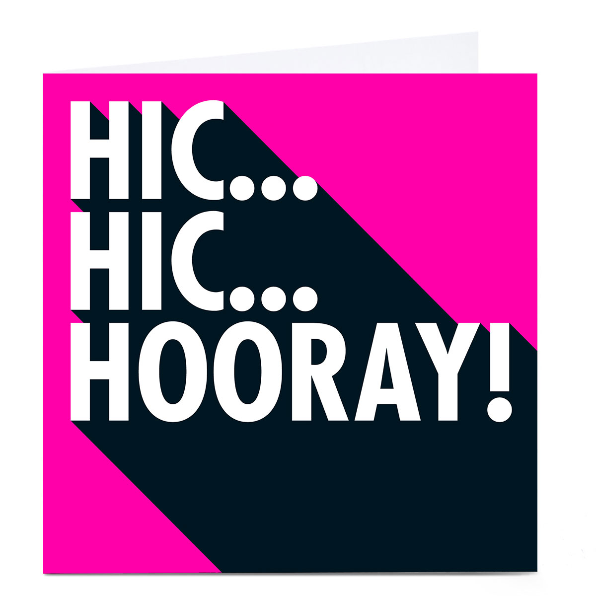 Personalised Hello Munki Card - Hic... Hic...Hooray! 