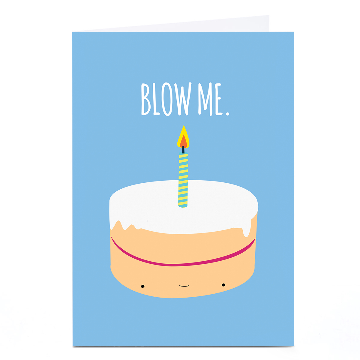 Personalised Jolly Awesome Birthday Card - Blow Me 