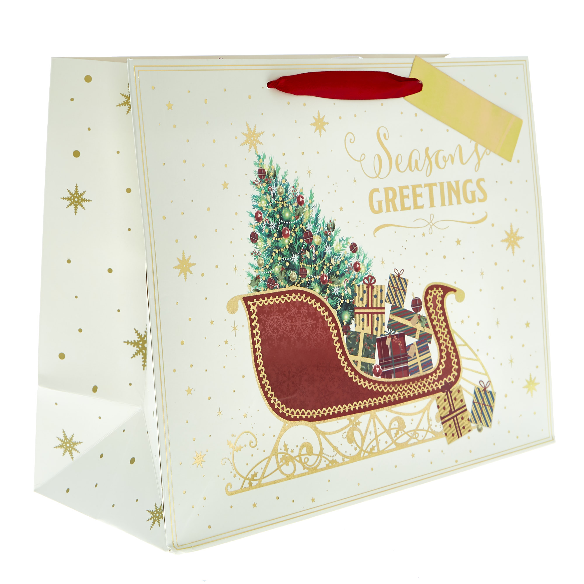 Large Landscape SeasonÃ¢â‚¬â„¢s Greetings Christmas Gift Bag