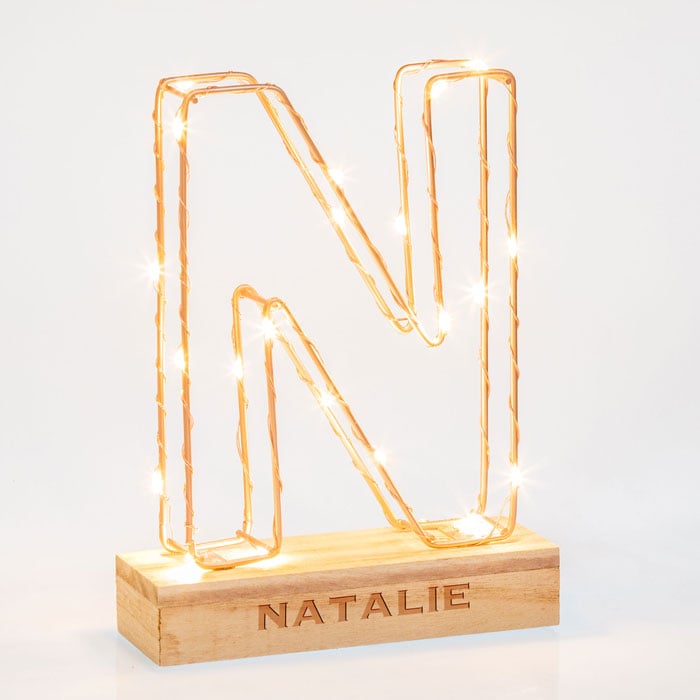 Personalised Lumi Letter Light