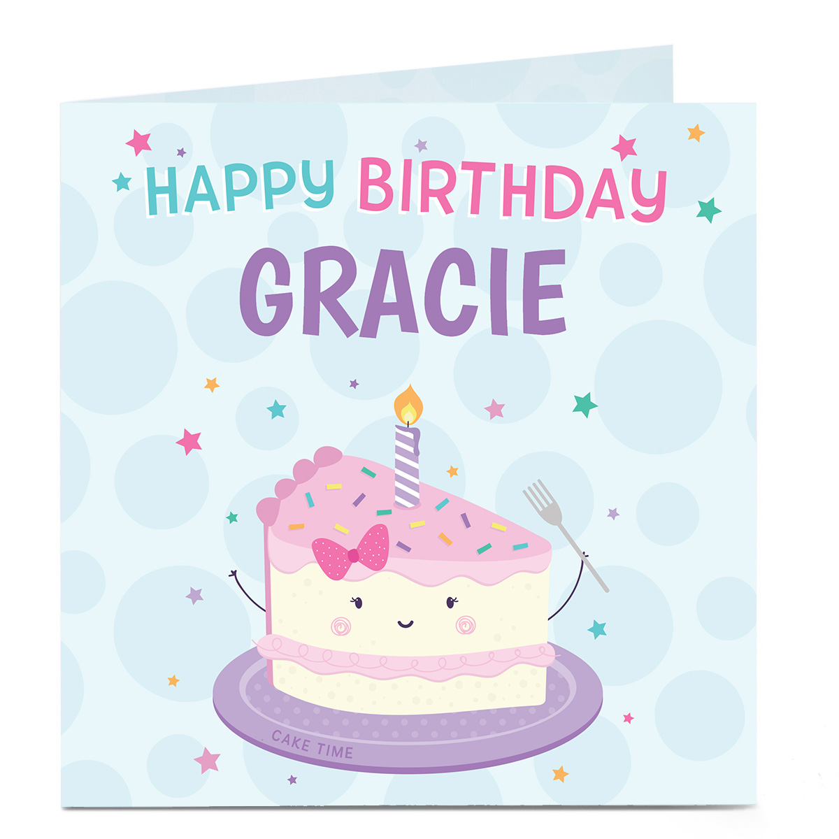 Personalised Birthday Card - Cake Time!