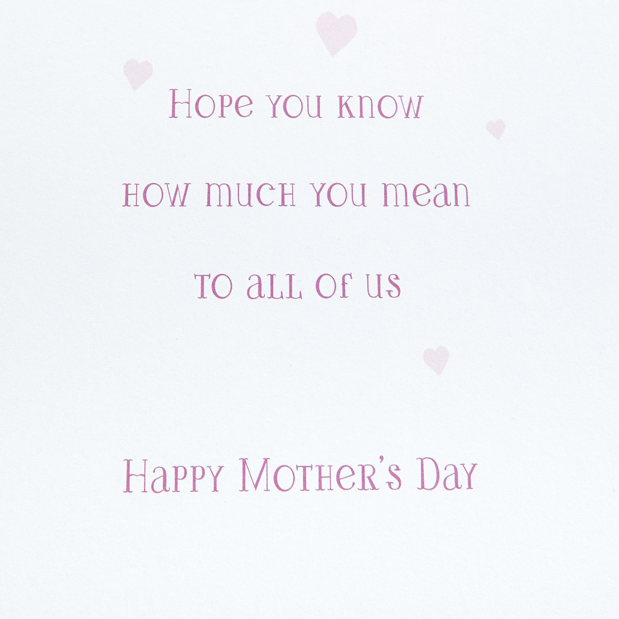 Mother's Day Card - From All Of Us