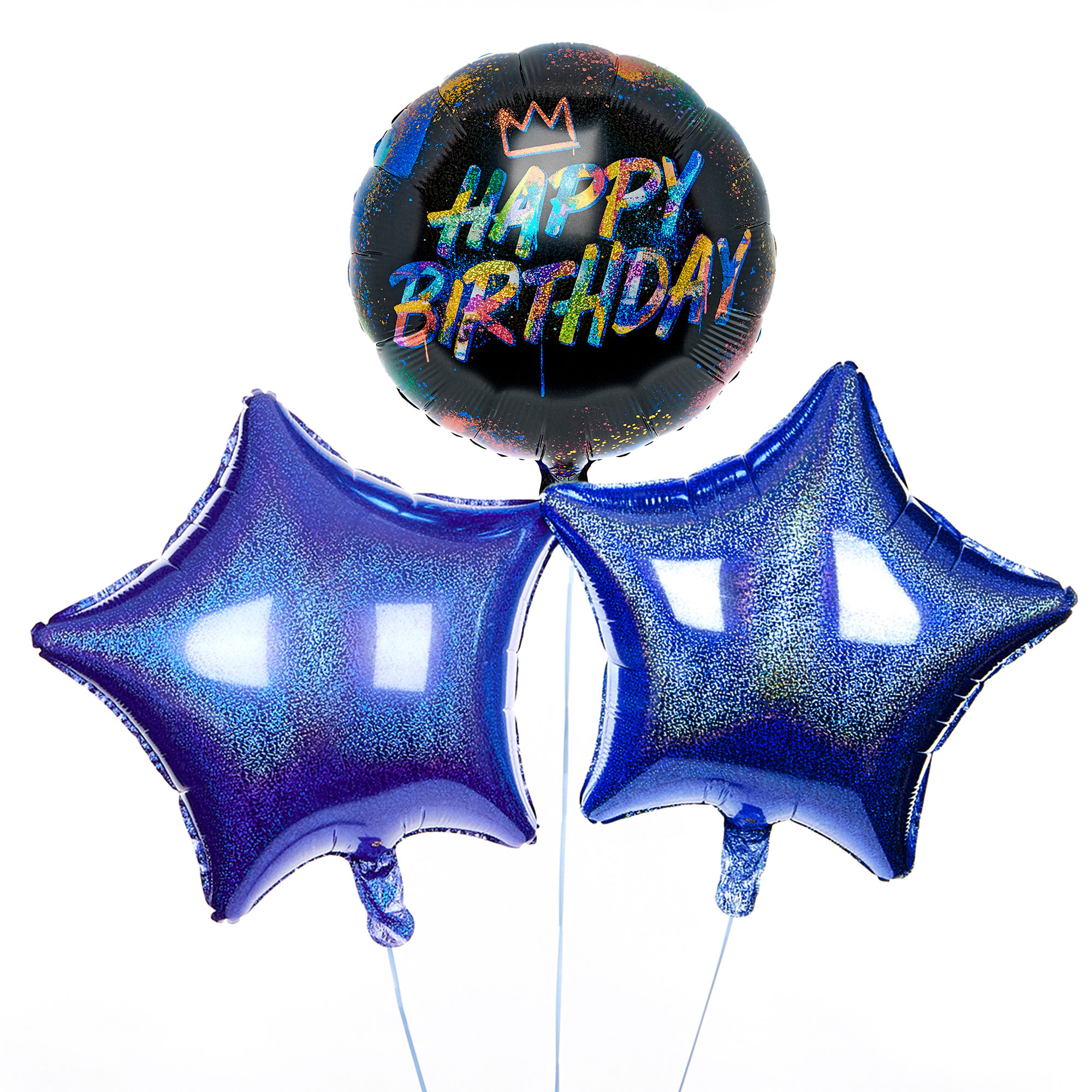 Graffiti Happy Birthday Balloon Bouquet - DELIVERED INFLATED!