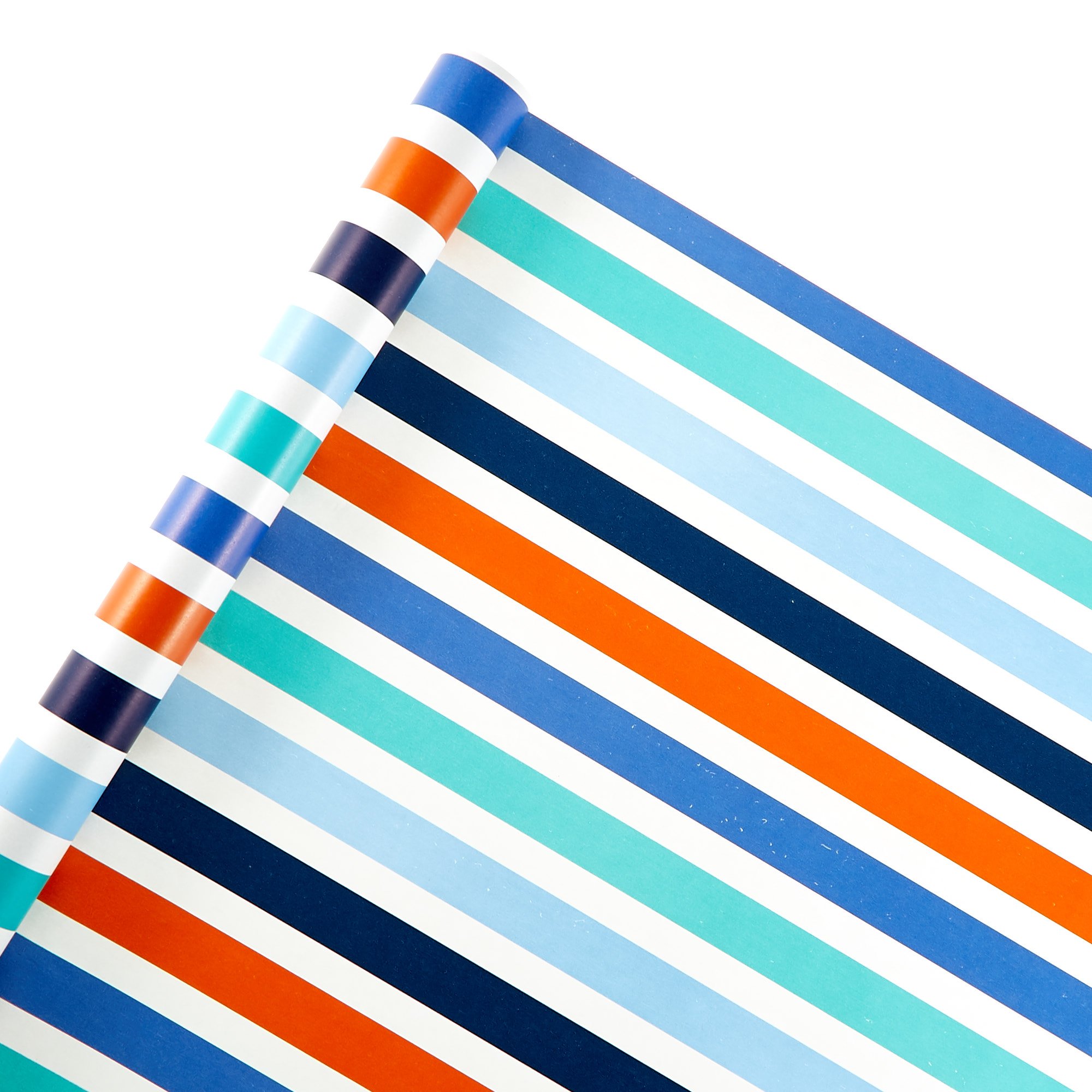 Assorted Starry & Stripy Wrapping Paper - 4 Rolls