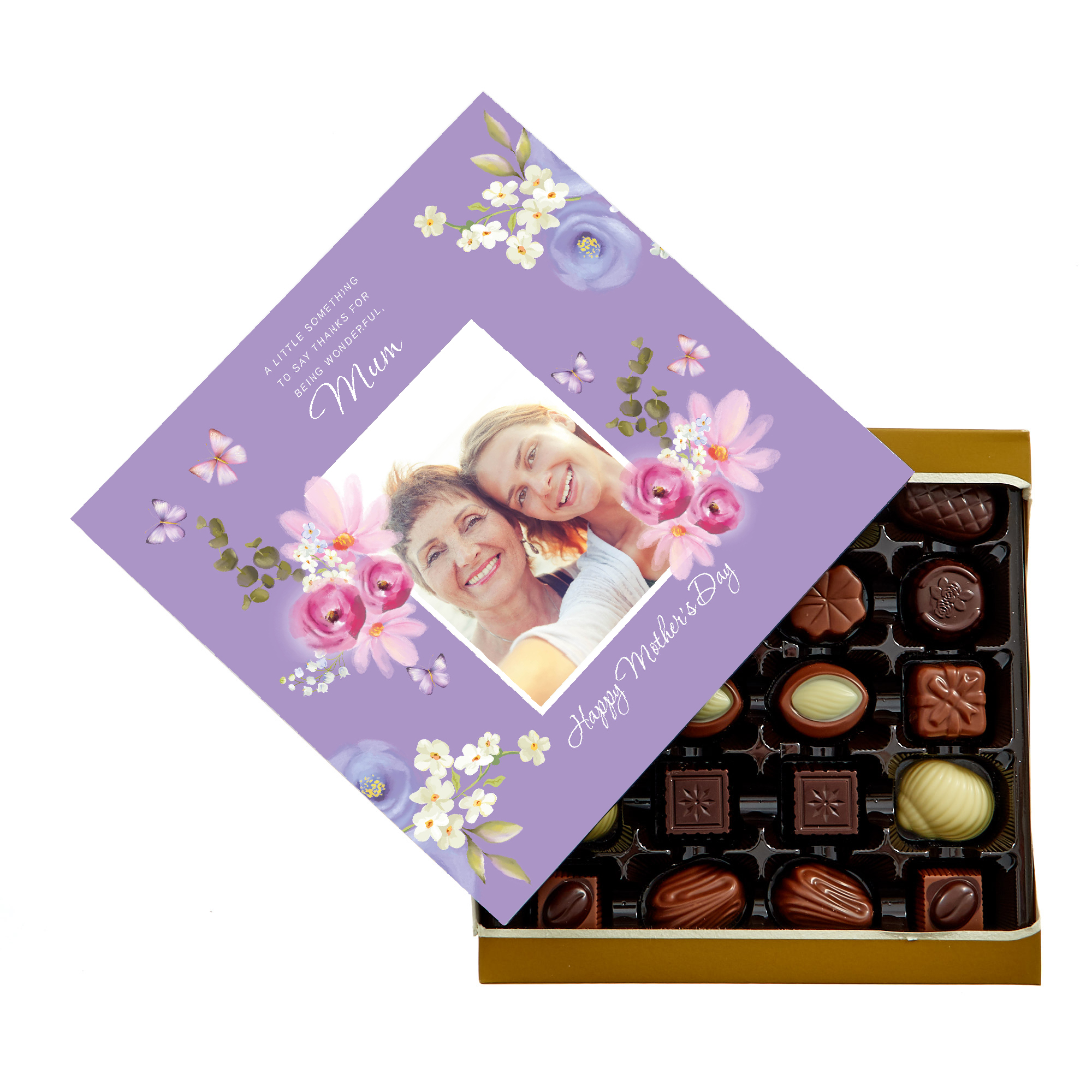 Personalised Belgian Chocolates - Thanks For Being Wonderful
