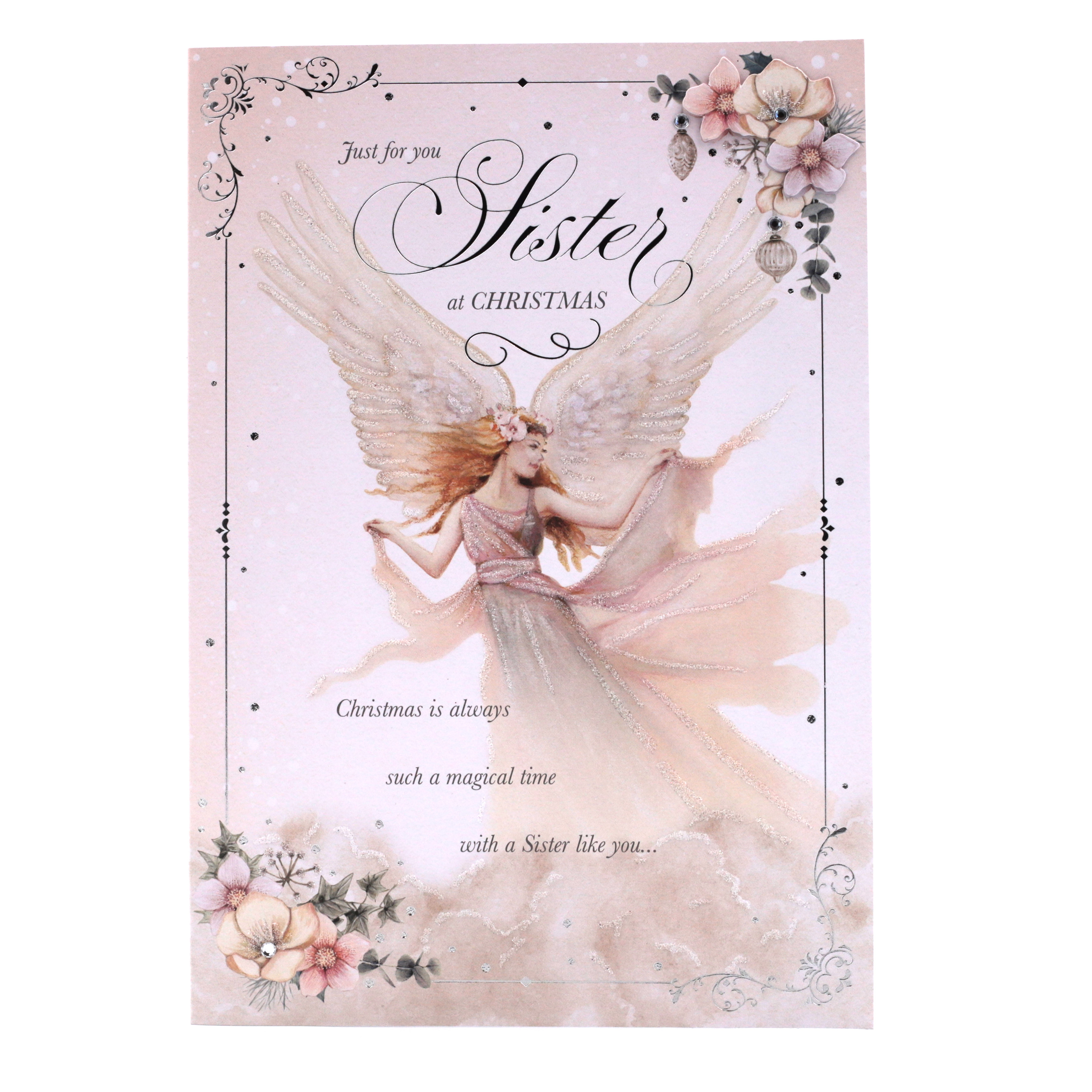 Christmas Card - Just For You Sister Angel