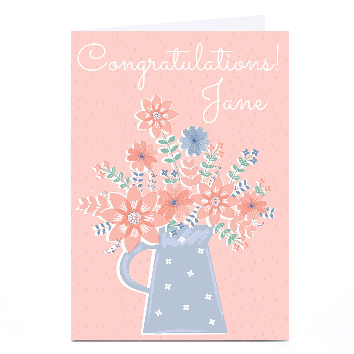 Personalised Juniper & Rose Studio Congratulations Card - Flowers