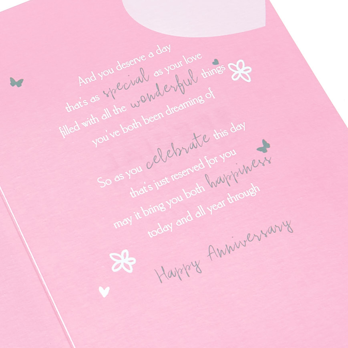 Anniversary Card - Wonderful & Strong