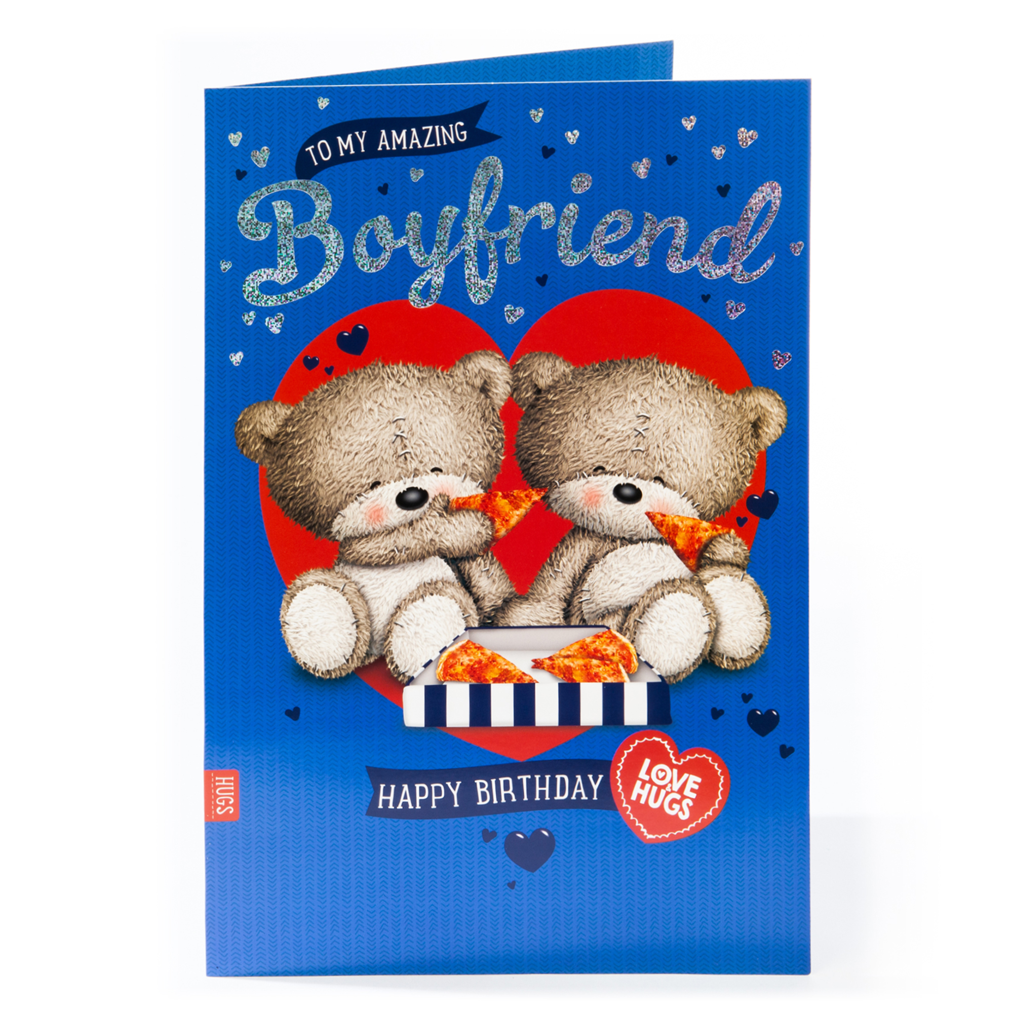 Giant Hugs Bear Birthday Card - Boyfriend