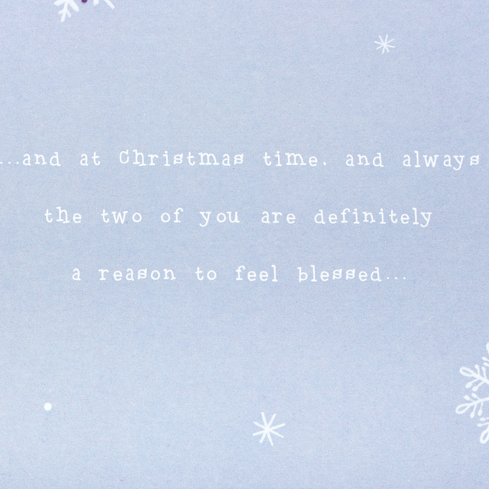 Christmas Card - Son And Daughter In Law, Classic Verse