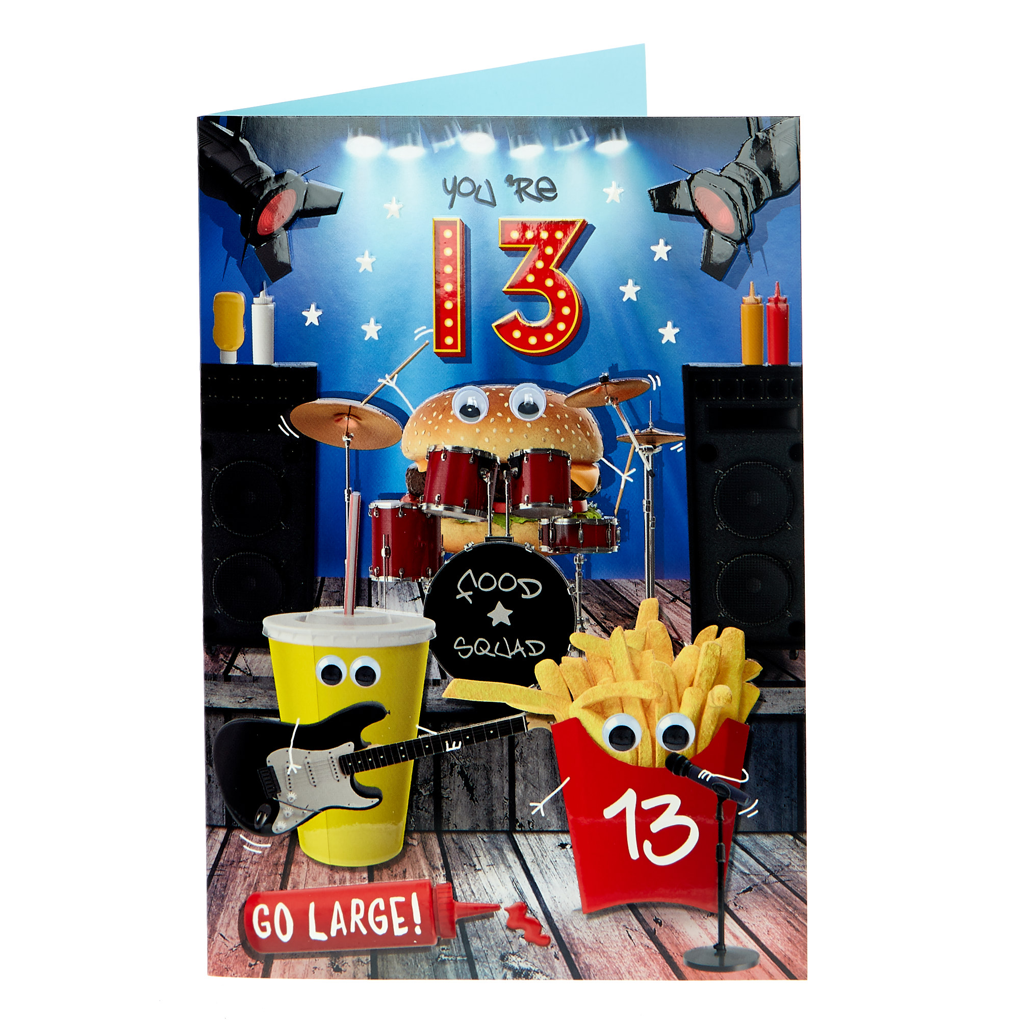 13th Birthday Card - Go Large!