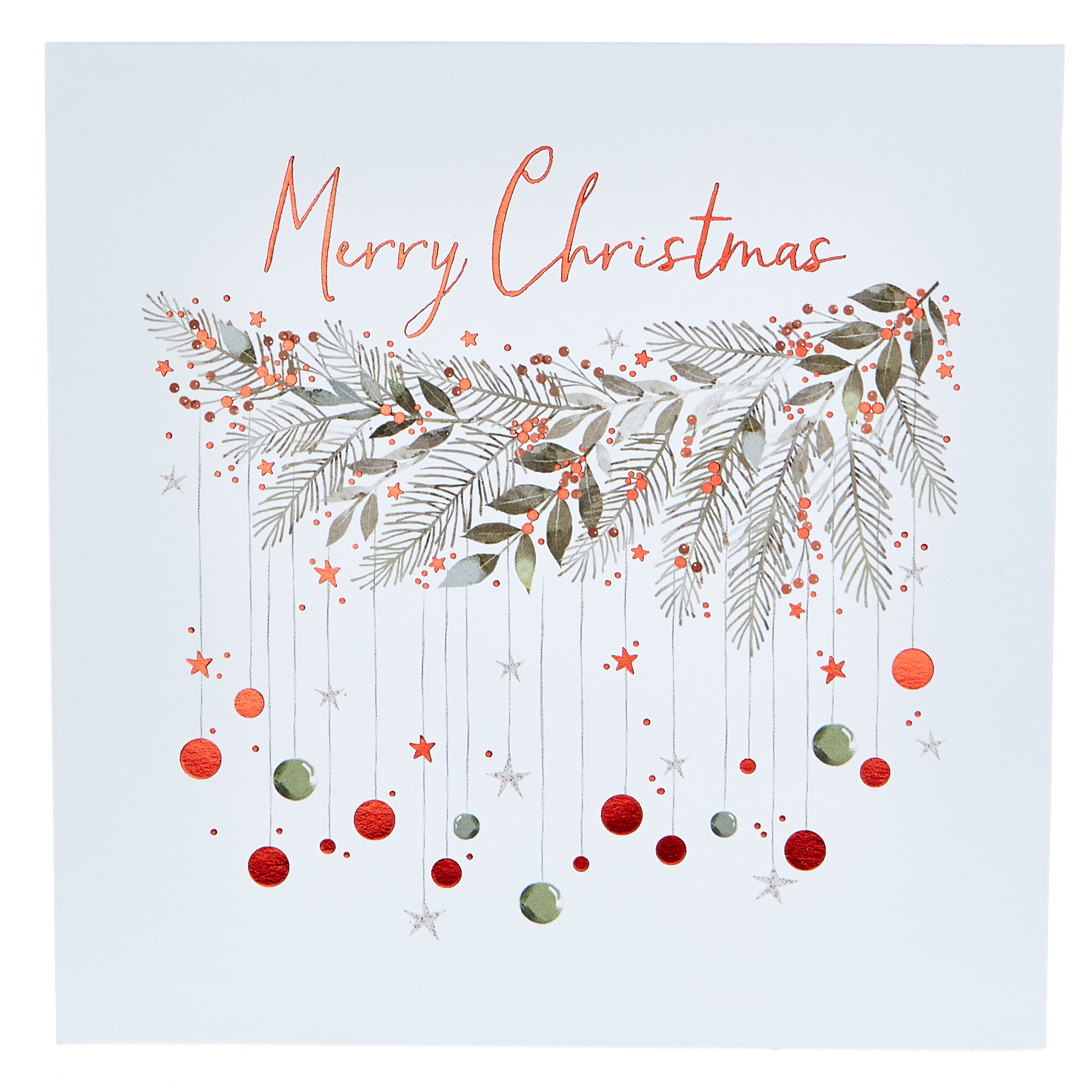 16 Festive Fern Charity Christmas Cards - 2 Designs 