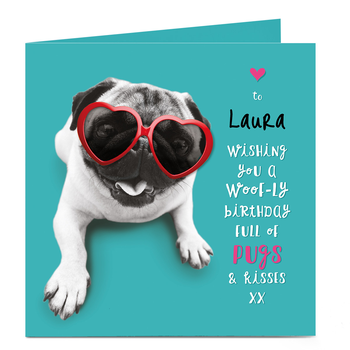 Personalised Birthday Card - Woofly Day