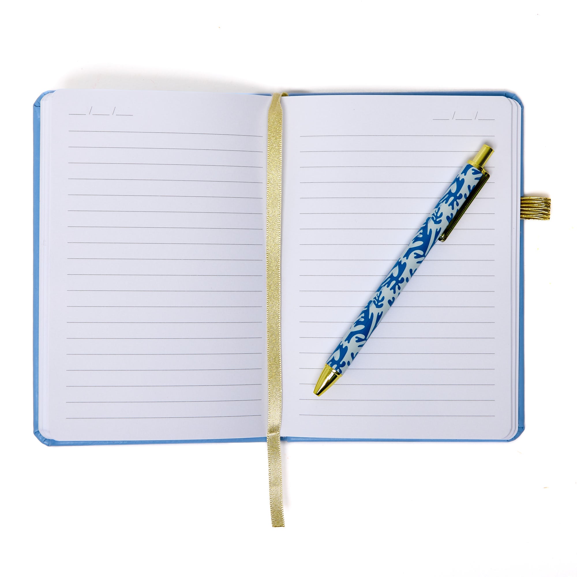 La Mer A6 Pearl Notebook & Pen