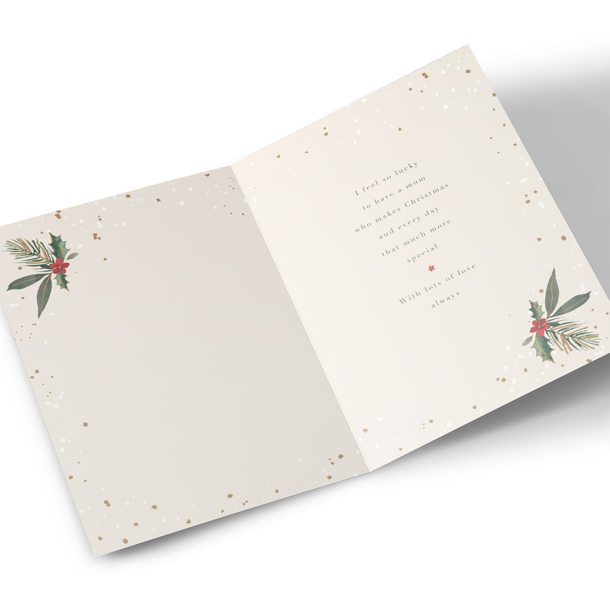 Christmas Card - You Make Christmas Merry & Bright, Mum From Son