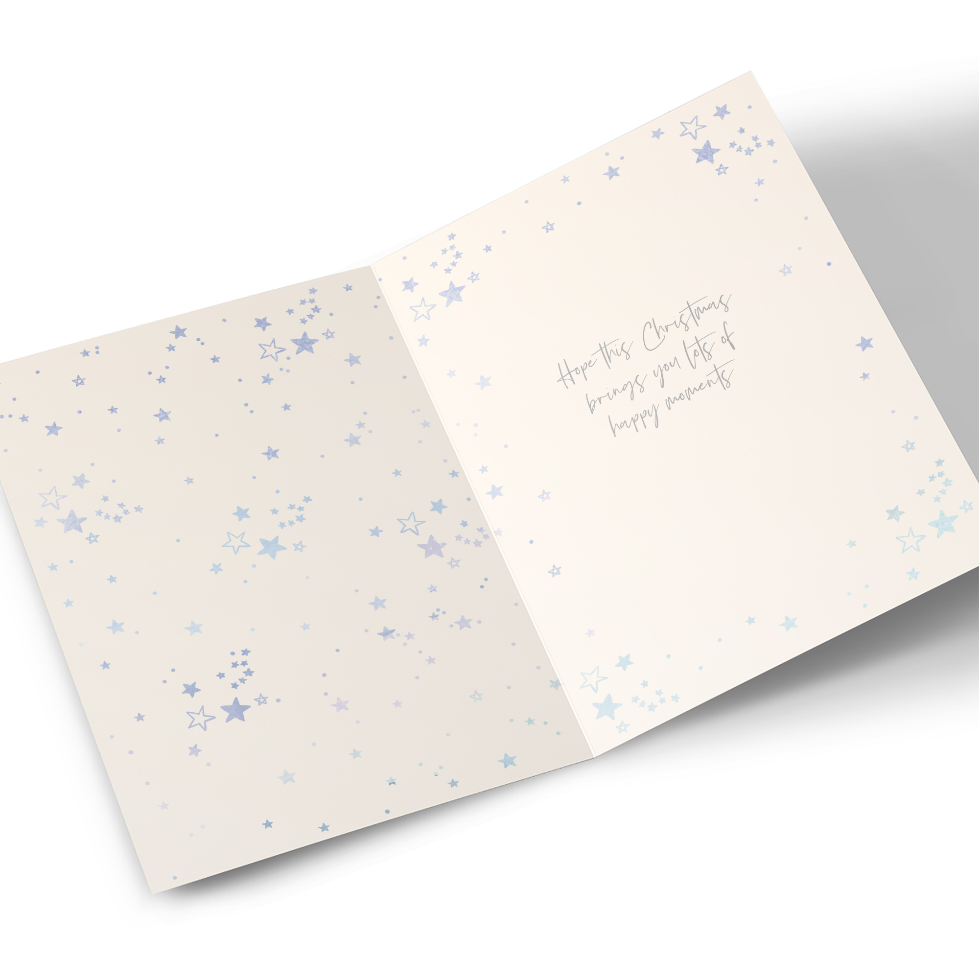 Christmas Card - Purple Ombre Star Shine, Sister
