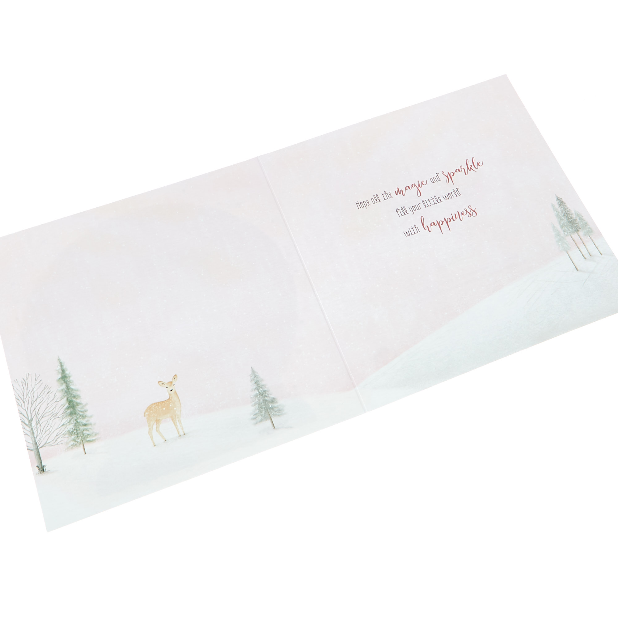 Boutique Christmas Card - Niece Snow Globe