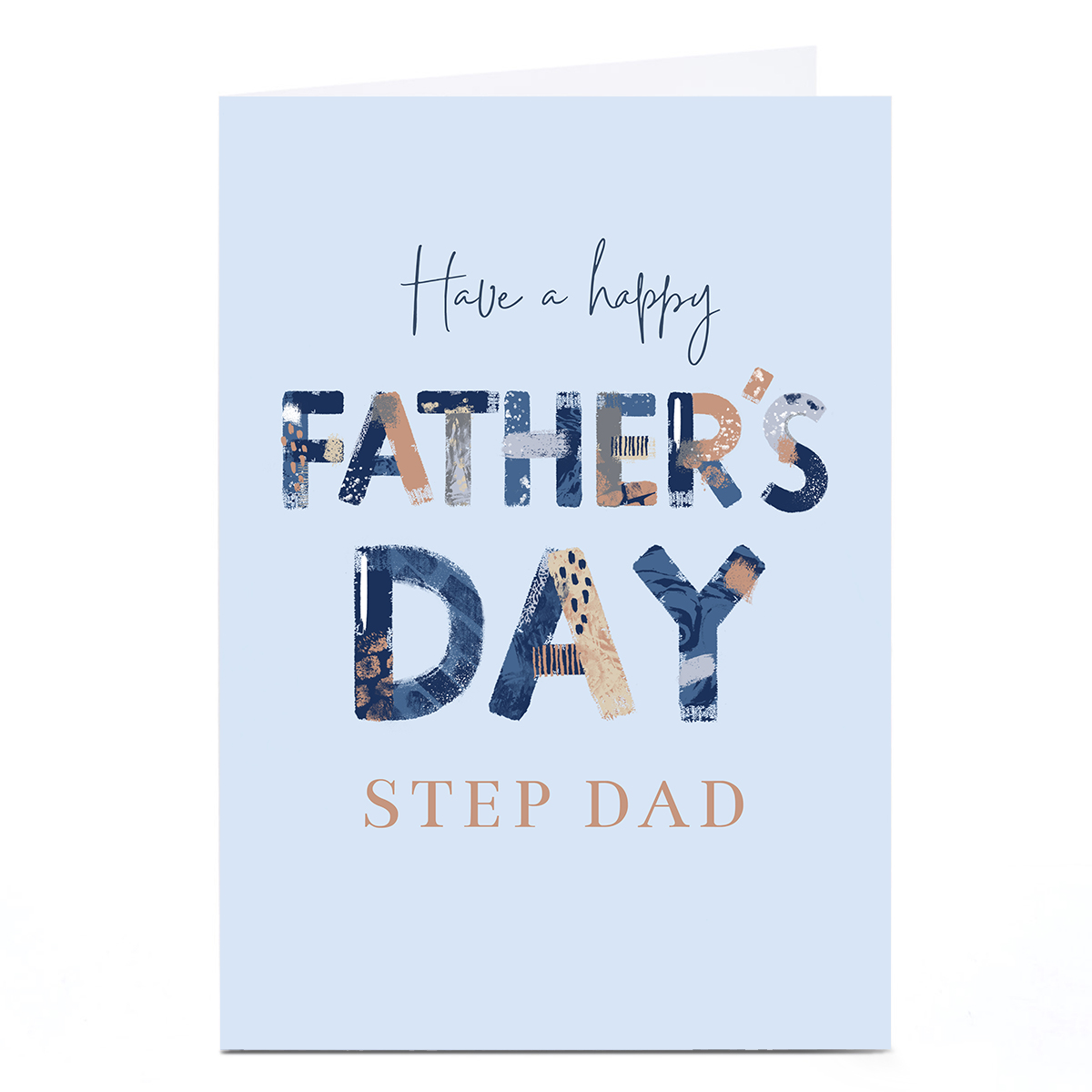 Personalised Father's Day Card - Have A Happy Father's Day, Step Dad