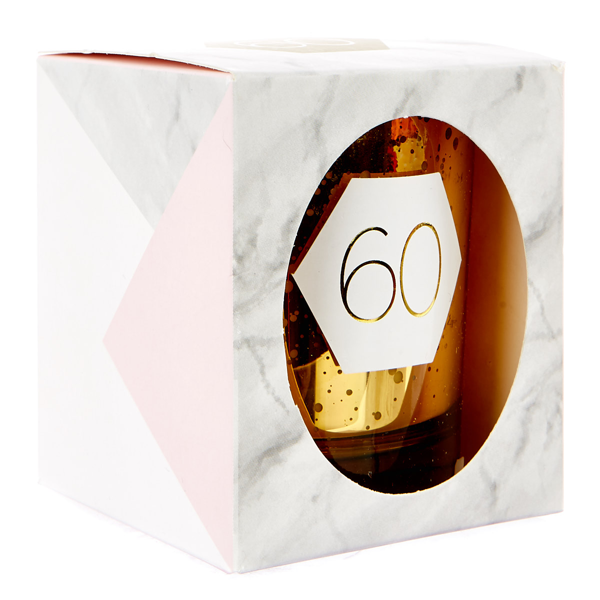 Gold Vanilla Scented 60th Birthday Candle