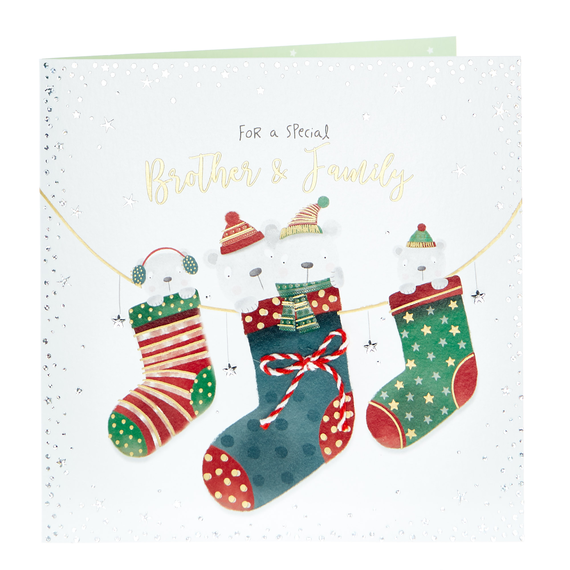 Boutique Collection Christmas Card - Brother & Family