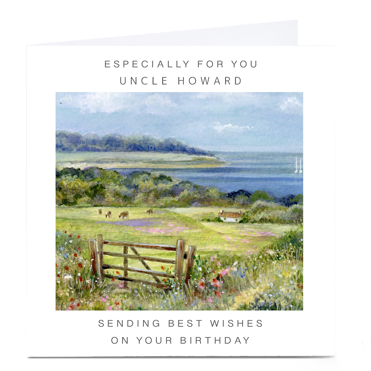 Personalised Birthday Card - Especially For You Countryside