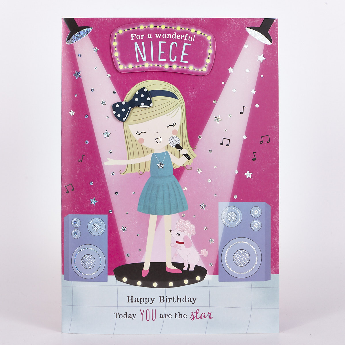 Signature Collection Birthday Card - Niece Singing