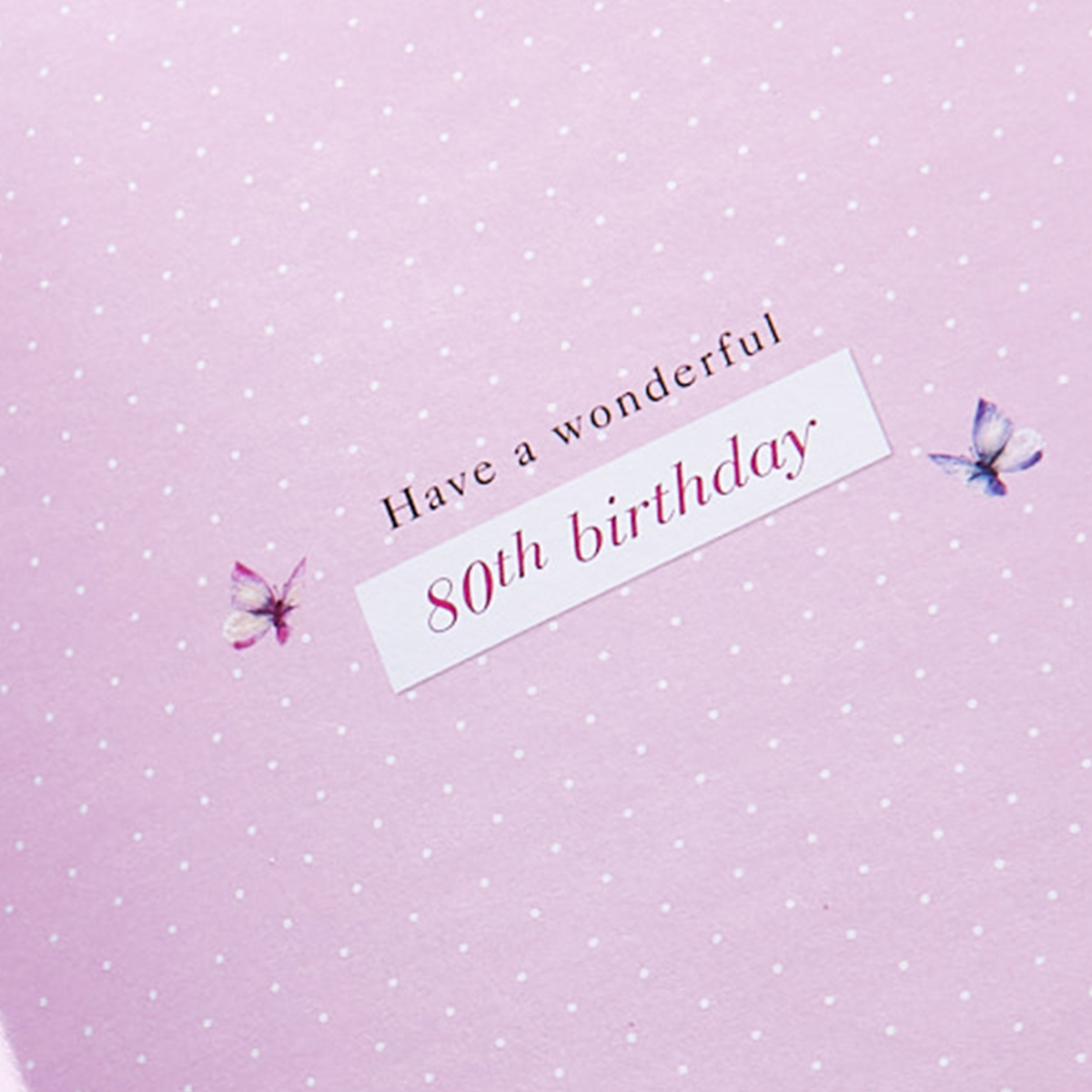 80th Birthday Card - Special Wishes Just For You