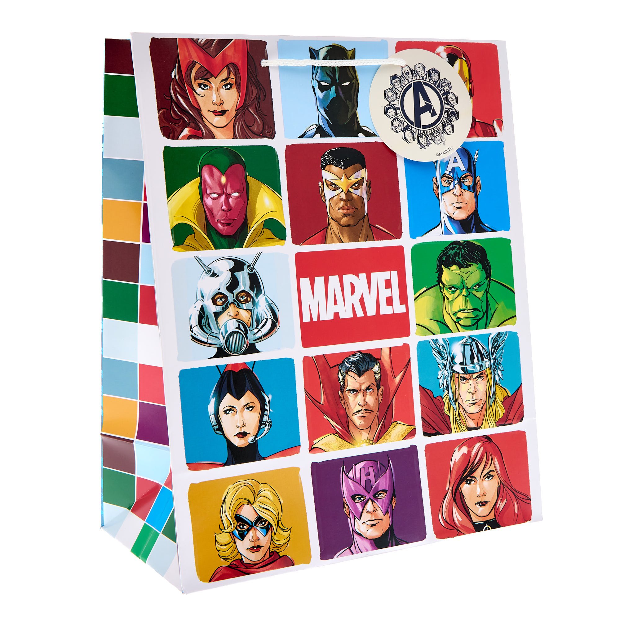 Marvel Avengers Large Portrait Gift Bag With Word Search