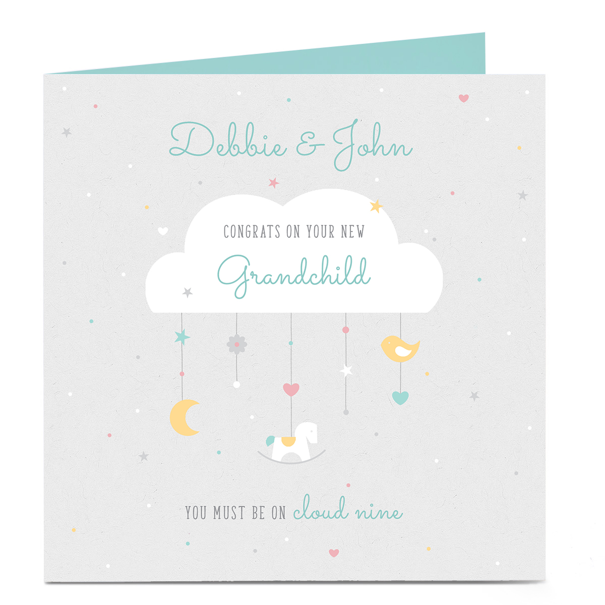 Personalised New Baby Card - Congrats on Your Grandchild