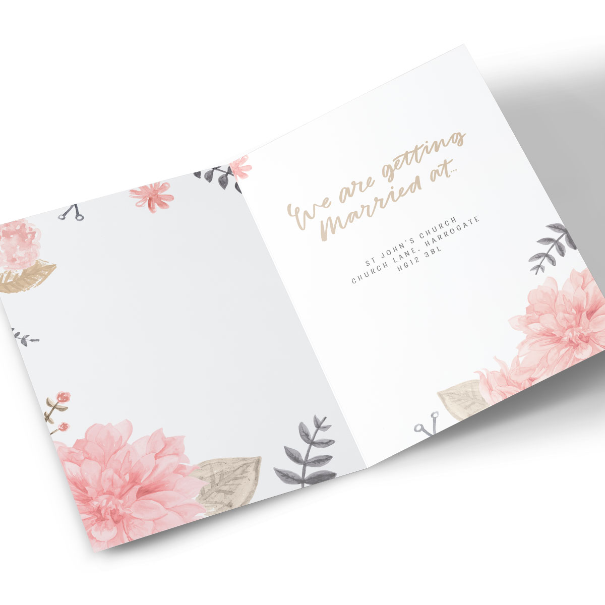 Personalised Save The Date Card - Floral Chic