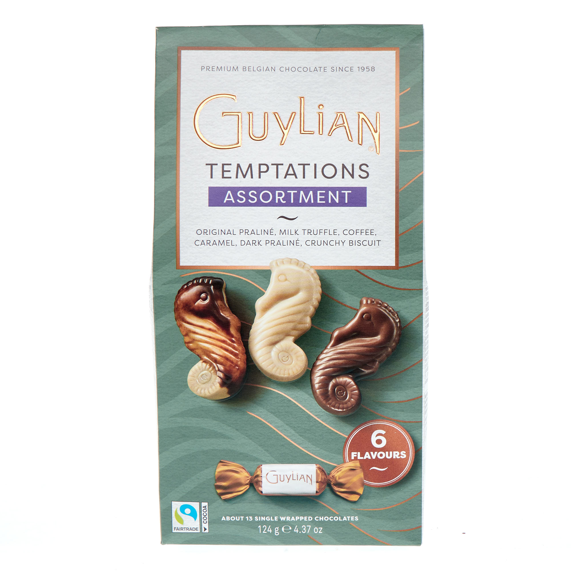 Guylian Twist Wrapped Mixed Flavour Seahorses 124g