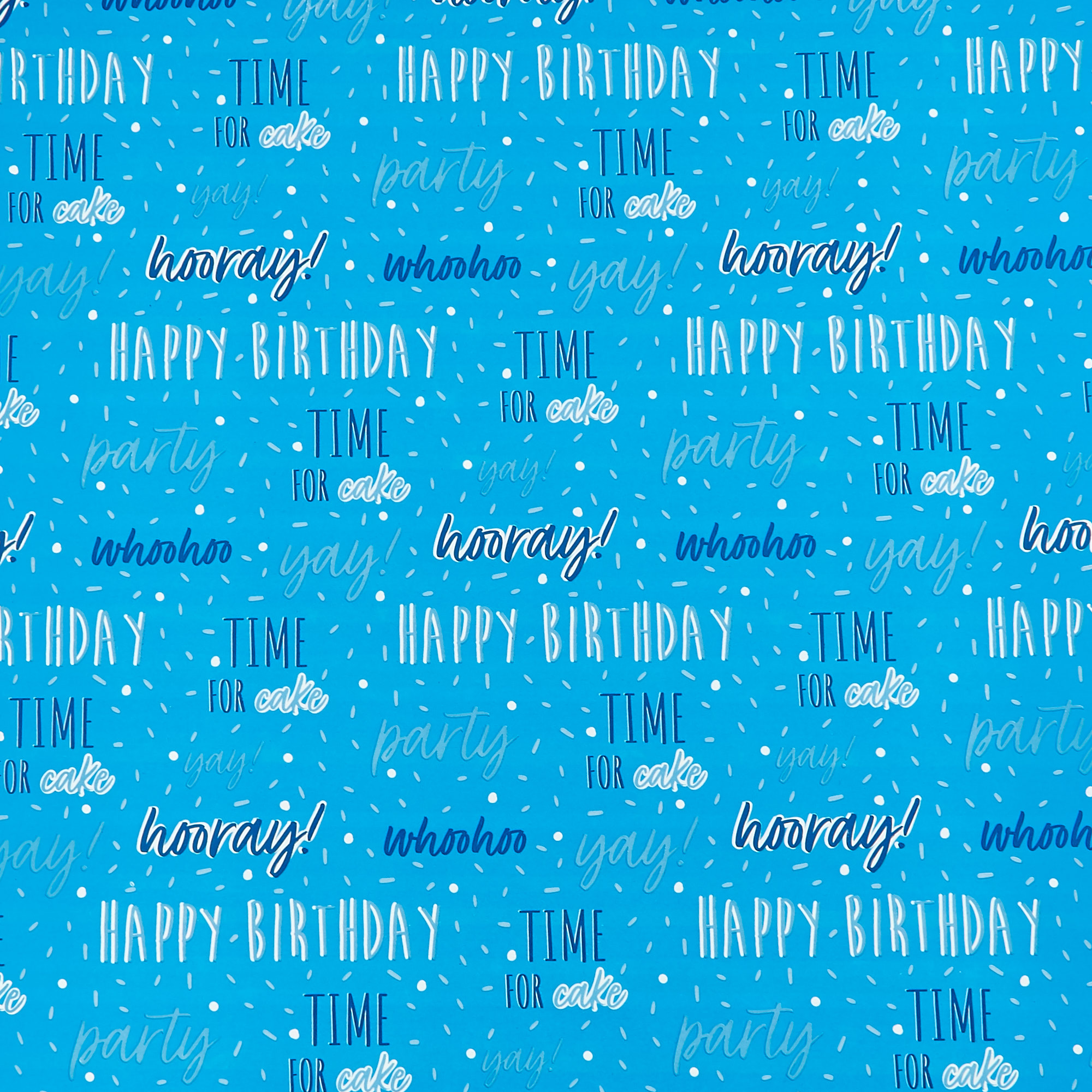 Birthday, Stars & Stripes Gift Wrap Bundle - 4 Rolls