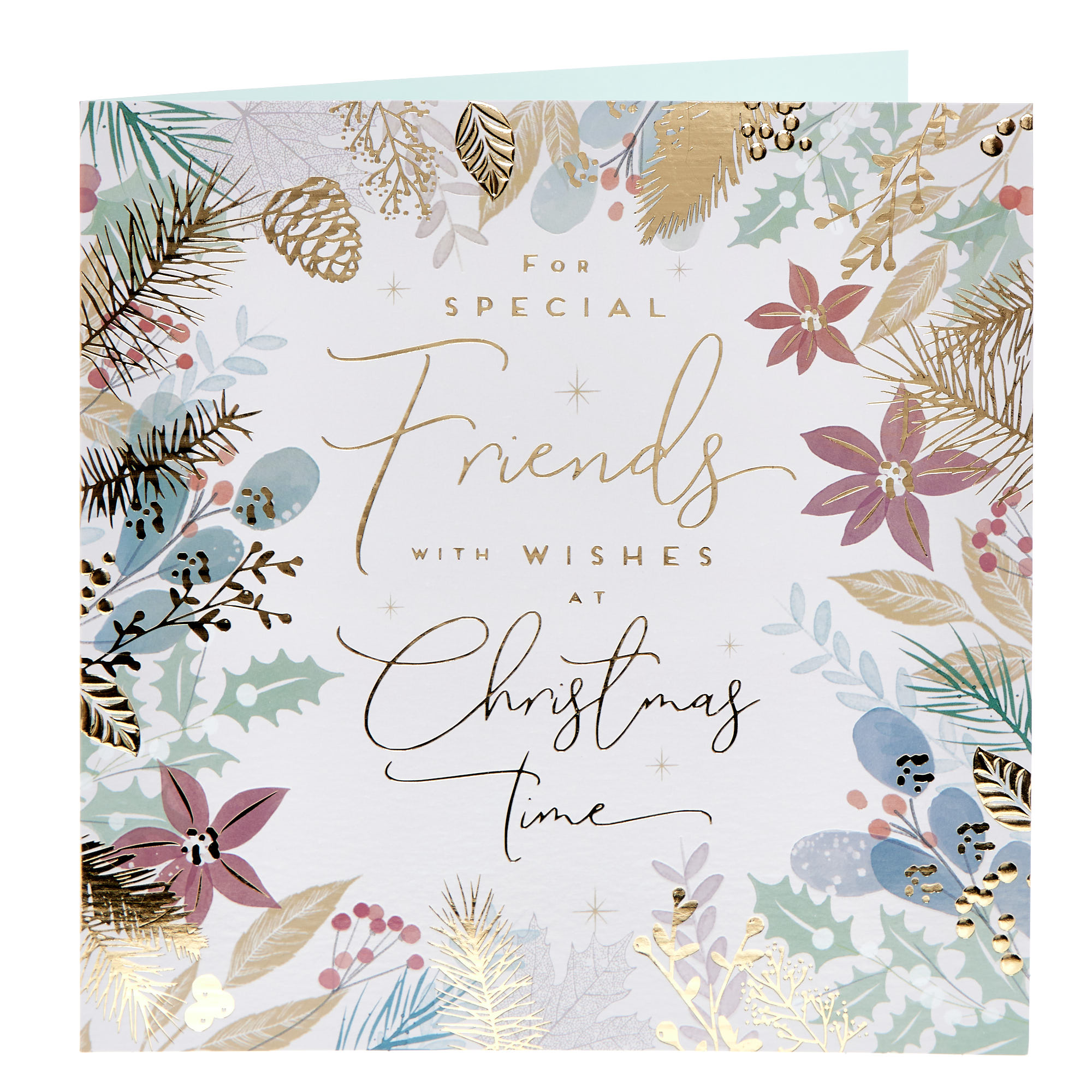 Special Friends With Wishes Christmas Card