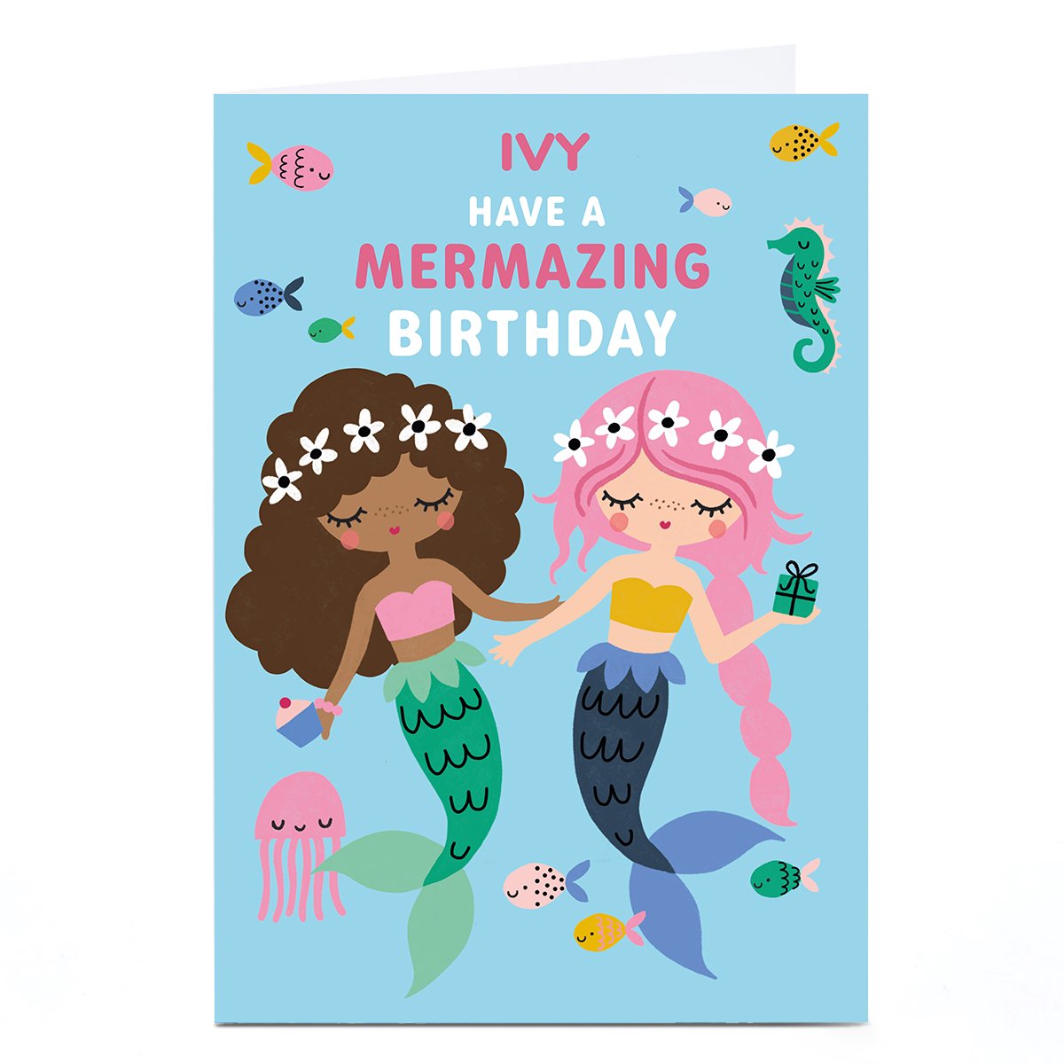 Personalised Fairytale Birthday Card - Mermazing 