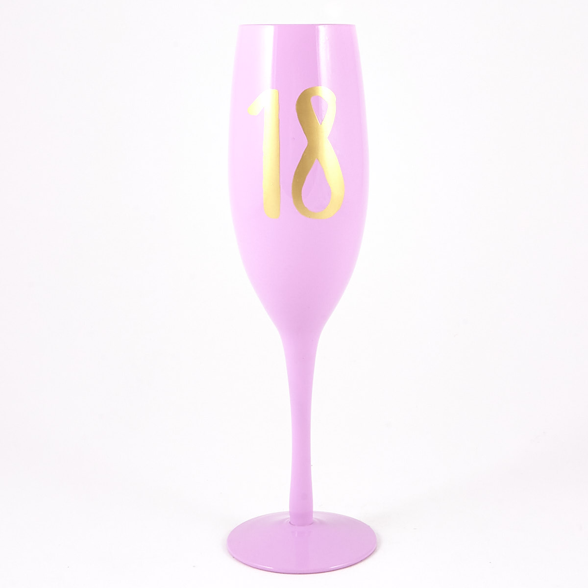 18th Birthday Large Pink Champagne Flute