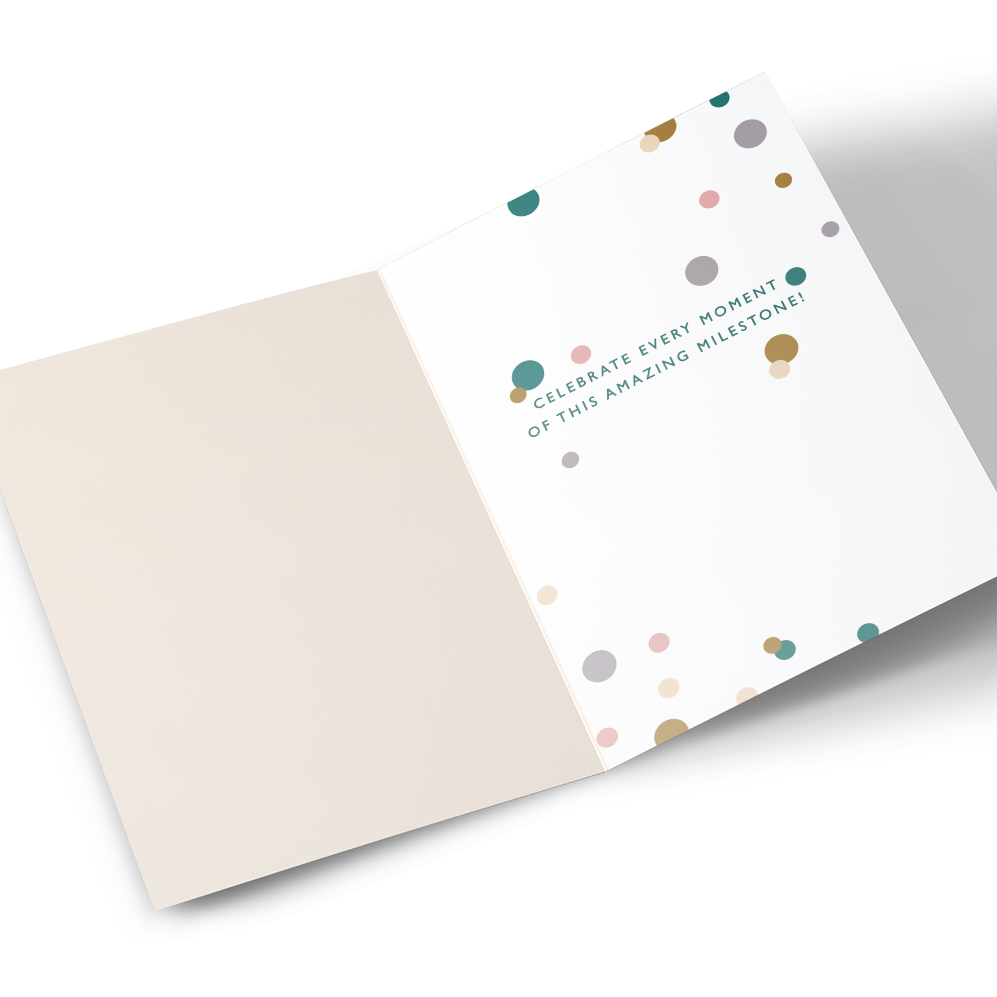 80th Birthday Card - Happy 80th Dots