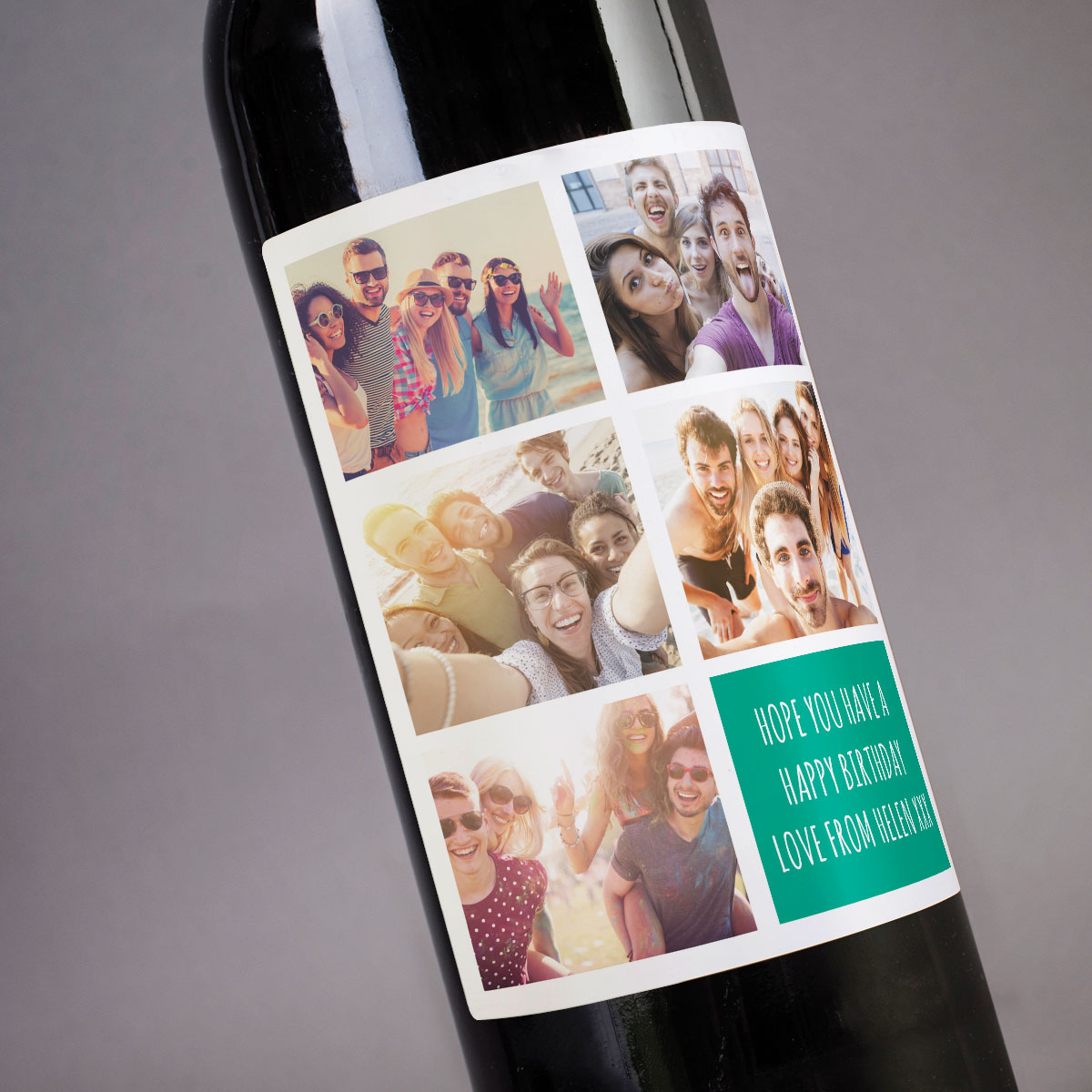 Photo Upload Wine - 5 Photos & A Message