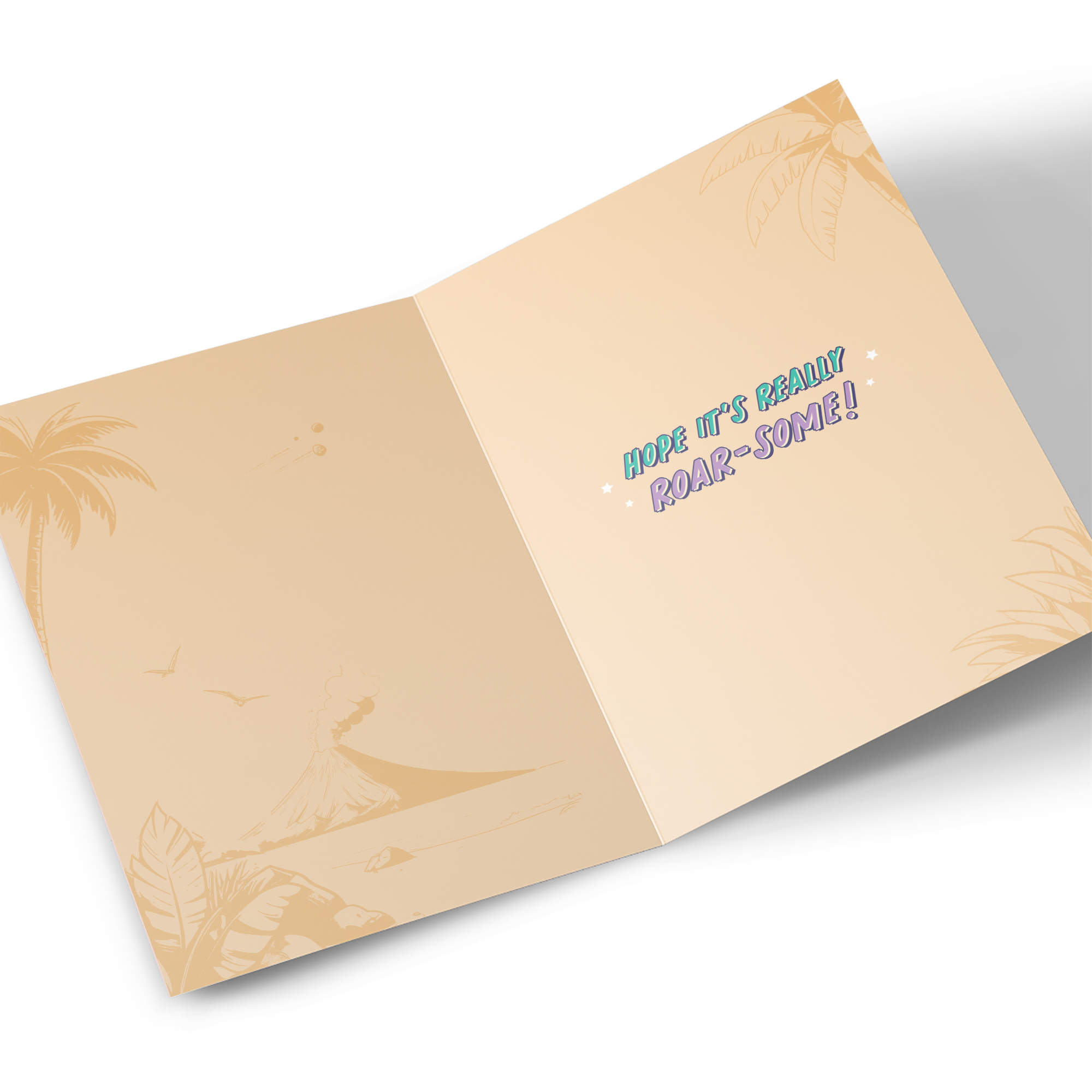 6th Birthday Card - Roarsome Dinosaur in Headphones