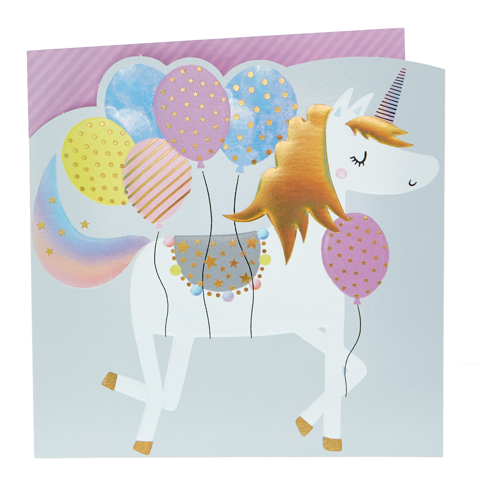 Any Occasion Card - Balloons & Unicorn
