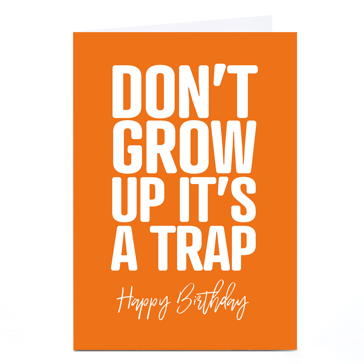 Personalised Punk Birthday Card - It's A Trap! | Card Factory