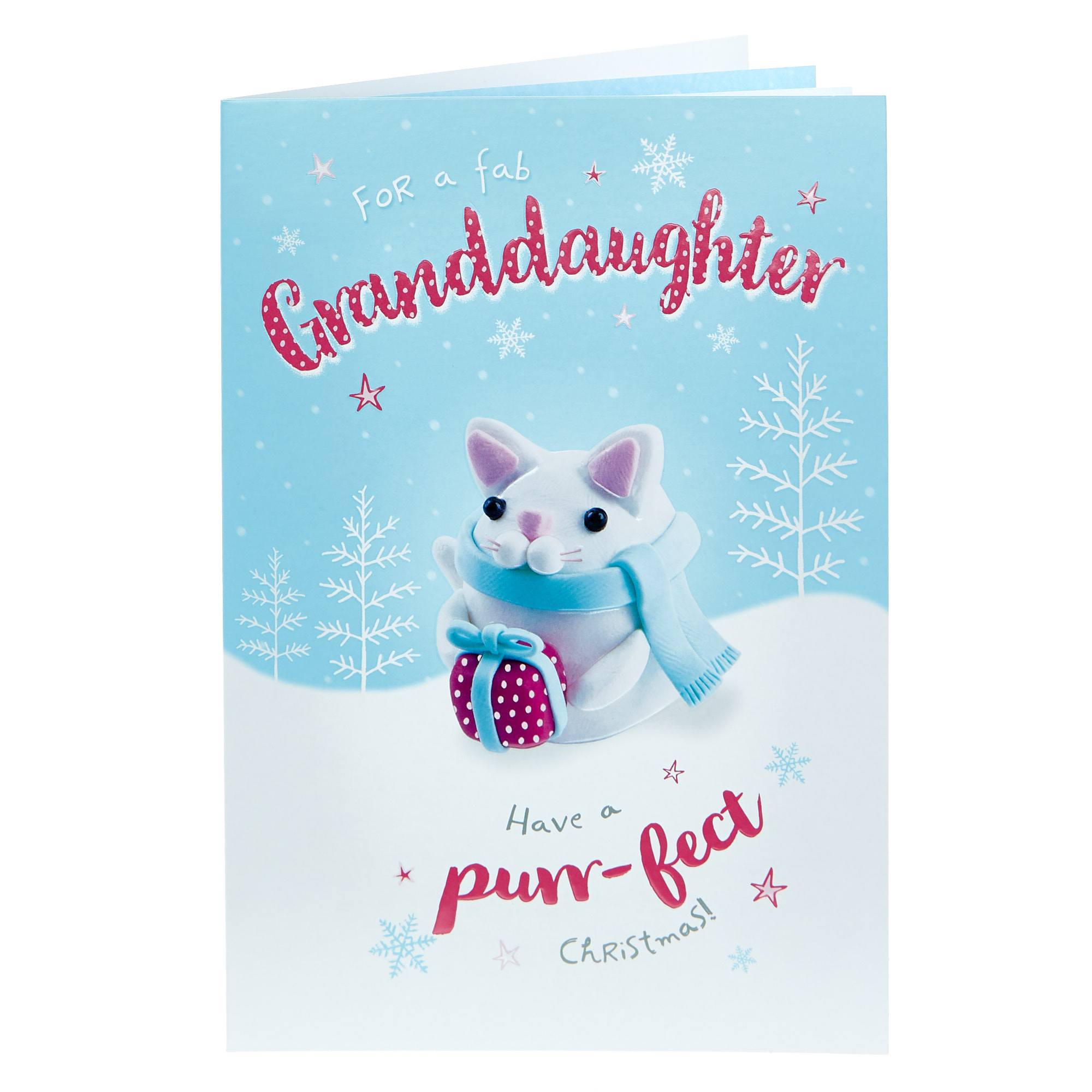 Christmas Card - Granddaughter Purr-fect