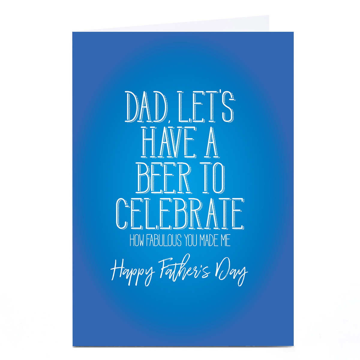 Personalised Punk Father's Day Card - Dad, Let's Have A Beer
